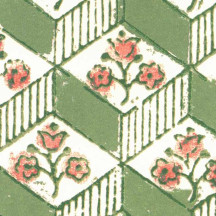 Green Geometric Blocks Italian Paper ~ Tassotti